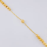 Rosario Virgen Milagrosa 10.85g / 52cm / 4mm Oro Amarillo 18K