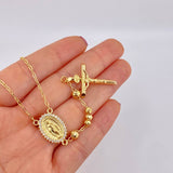 Rosario Virgen Milagrosa 10.85g / 52cm / 4mm Oro Amarillo 18K