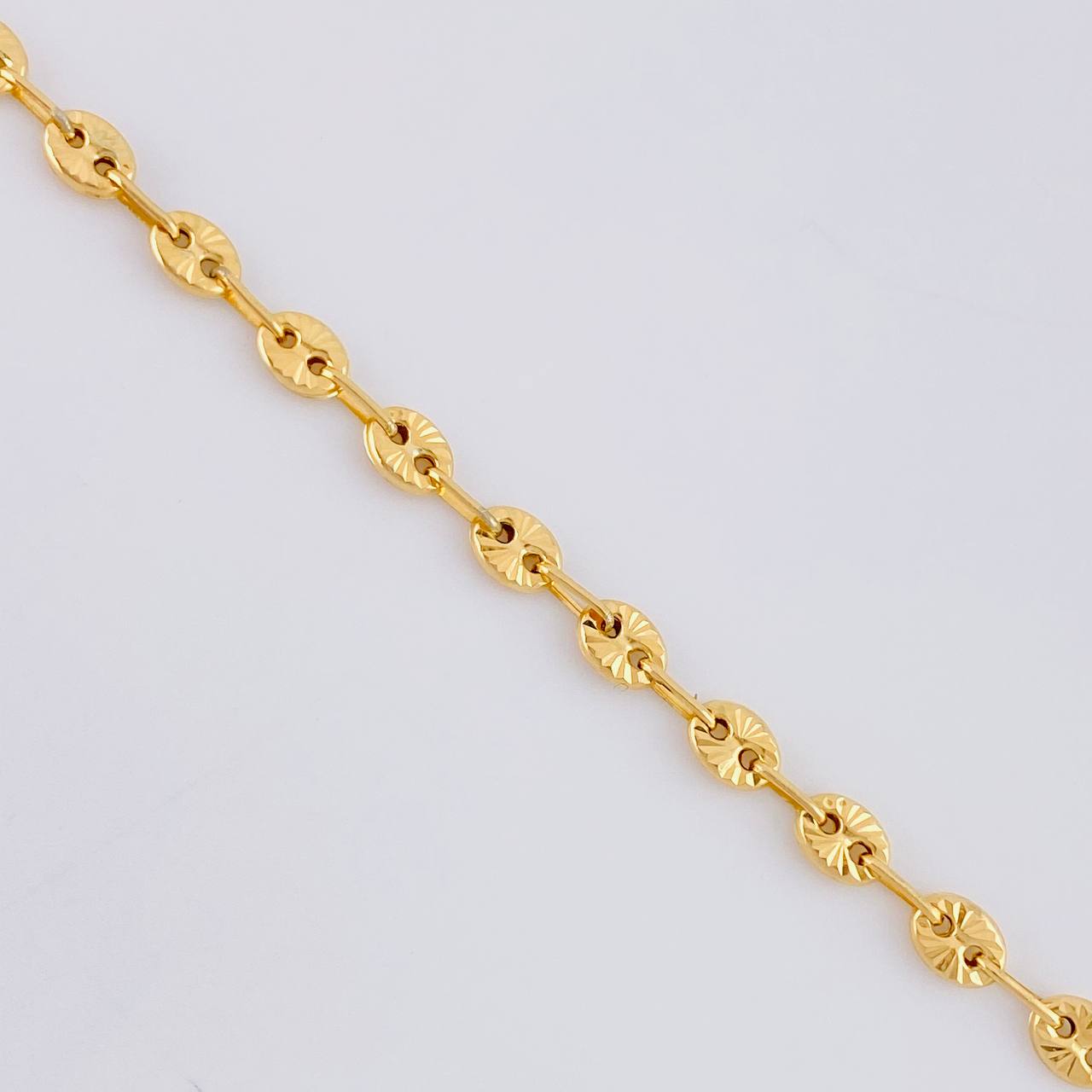 Tobillera GC Diamantado 3.5g / 23.6cm / 4mm Oro Amarillo 18K
