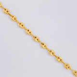 Tobillera GC Diamantado 3.5g / 23.6cm / 4mm Oro Amarillo 18K