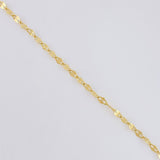 Cadena Flor Espejo 1.1g / 40.2cm / 1.9mm Oro Amarillo 18K