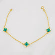 Pulso Rolo Trebol 2.7g / 18cm / 1.3mm Oro Amarillo 18K