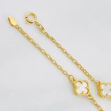 Pulso Rolo Trebol 2.85g / 18cm / 1.36mm Oro Amarillo 18K