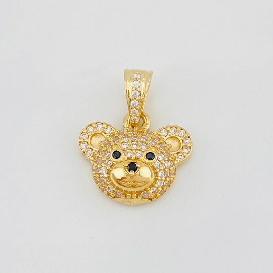Dije Rostro Oso 2.35g / 1.8cm Oro Amarillo 18K