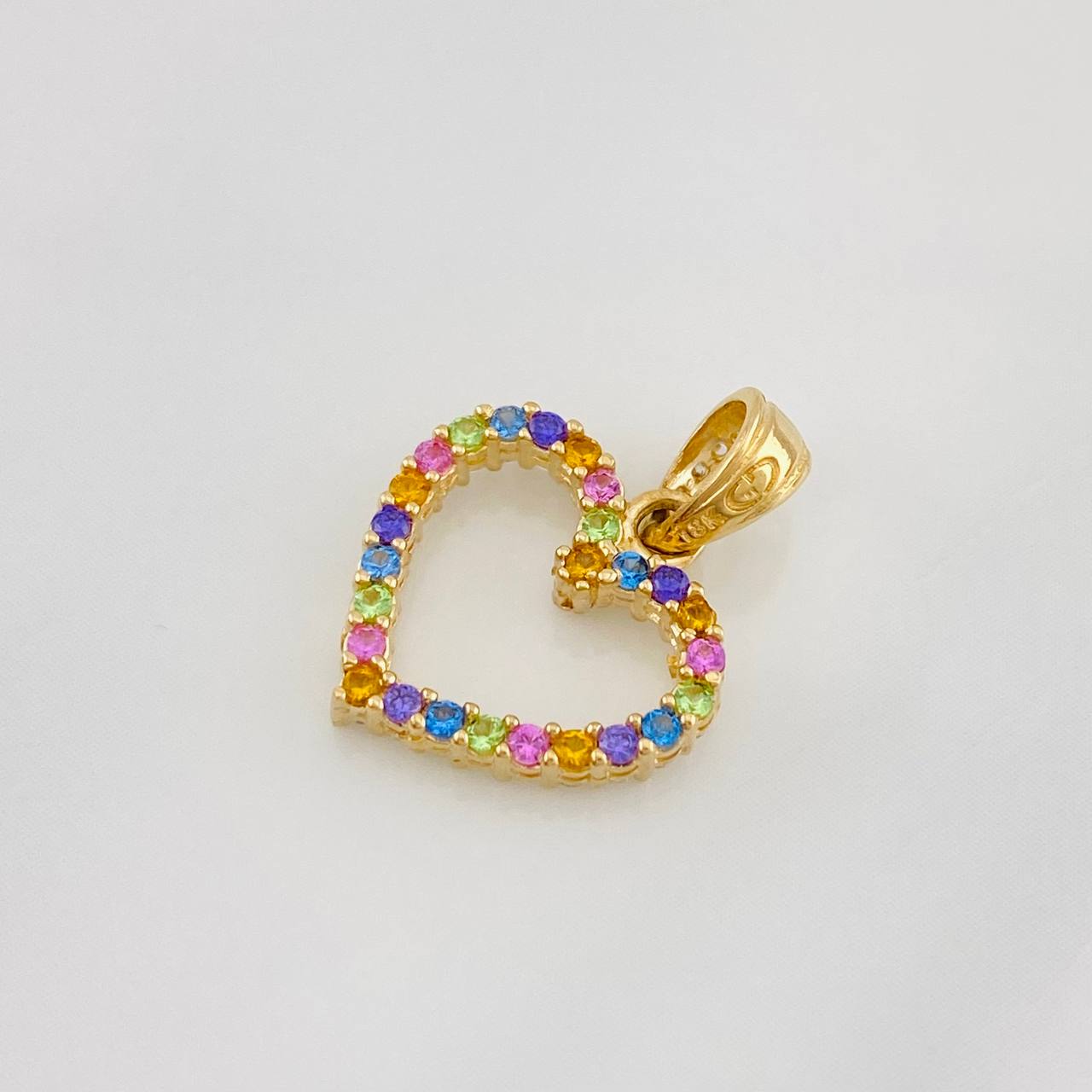 Dije Corazón Doble Faz 1.45g / 1.8cm Oro Amarillo 18K
