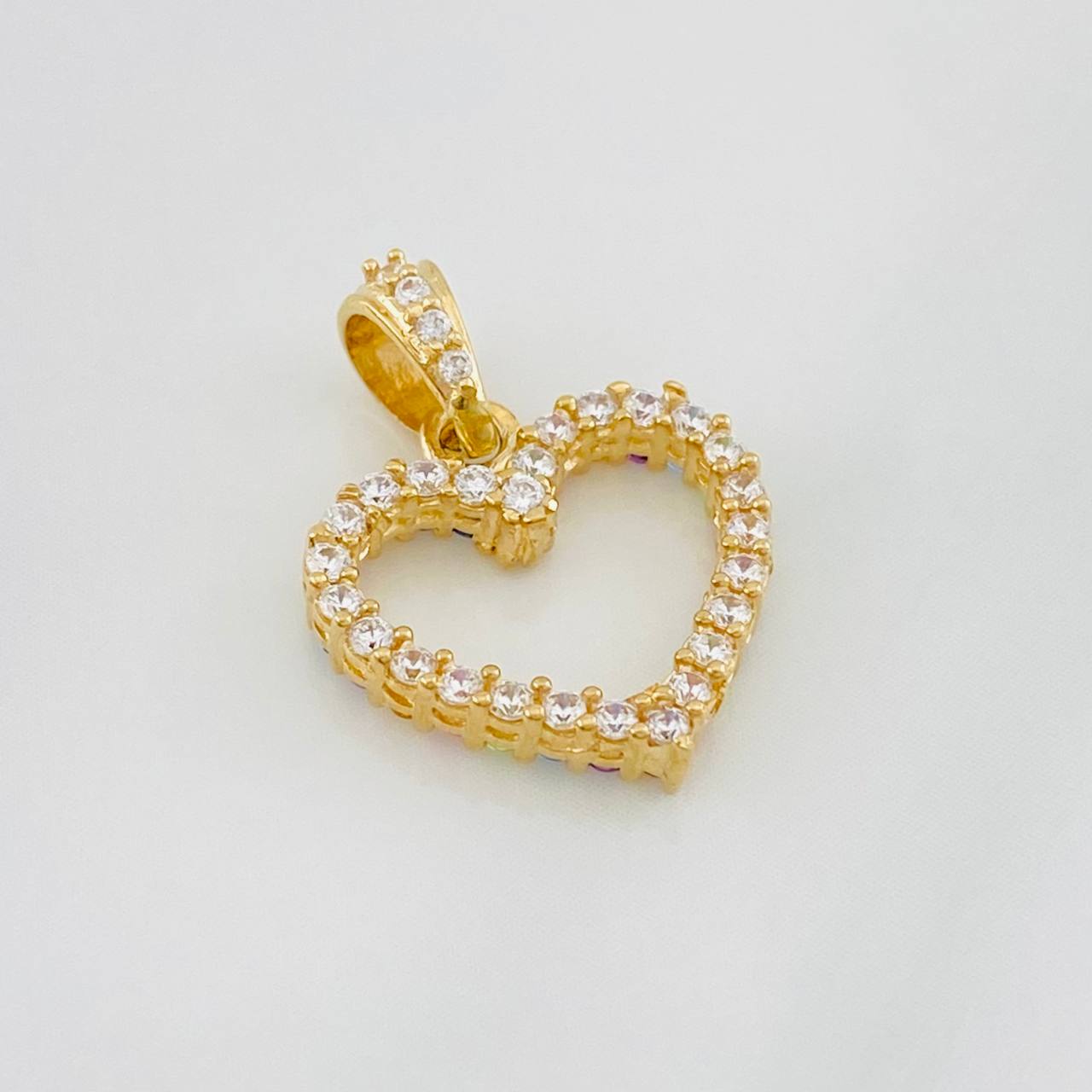 Dije Corazón Doble Faz 1.45g / 1.8cm Oro Amarillo 18K
