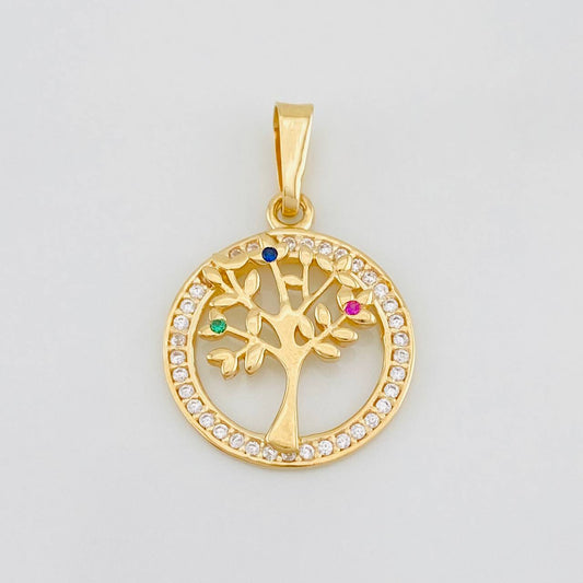 Dije Árbol de la Vida 1.65g / 2.4cm Oro Amarillo 18K