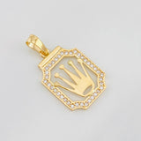 Dije Corona 1.6g / 2.5cm Oro Amarillo 18K