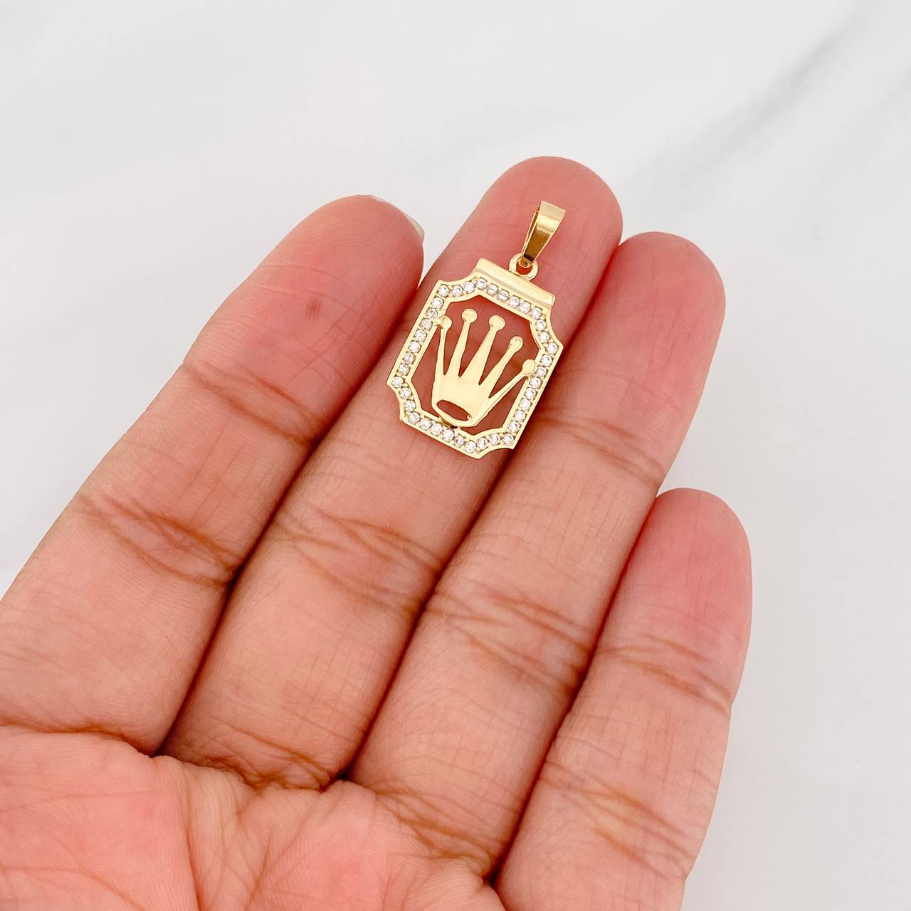 Dije Corona 1.6g / 2.5cm Oro Amarillo 18K