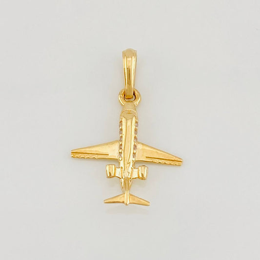 Dije Avión 1.15g / 2.4cm Oro Amarillo 18K
