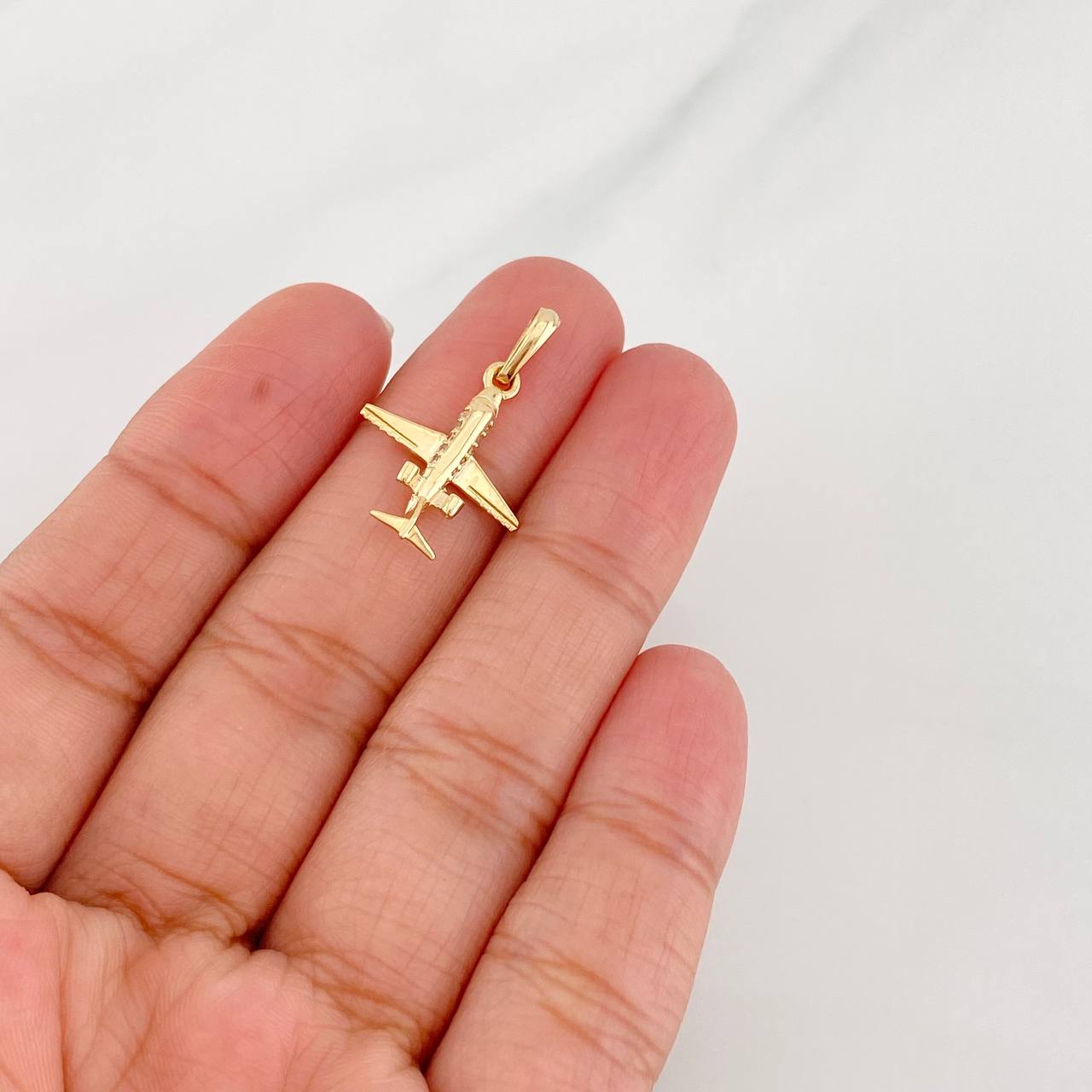 Dije Avión 1.15g / 2.4cm Oro Amarillo 18K