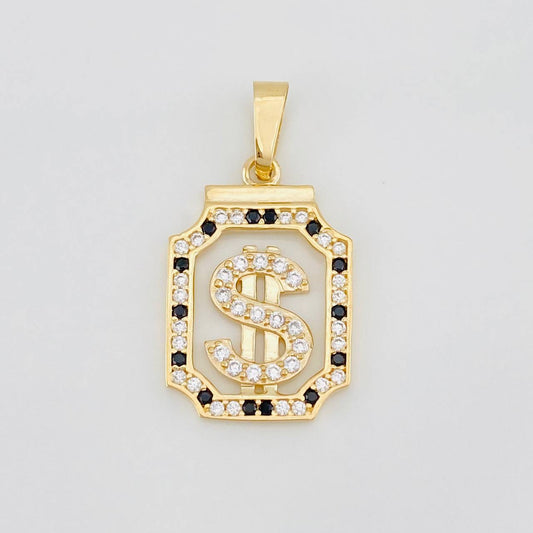 Dije Signo Peso 1.9g / 2.6cm Oro Amarillo 18K