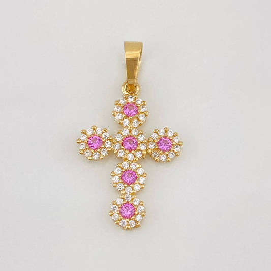Dije Cruz Tupida 1.4g / 2.6cm Oro Amarillo 18K