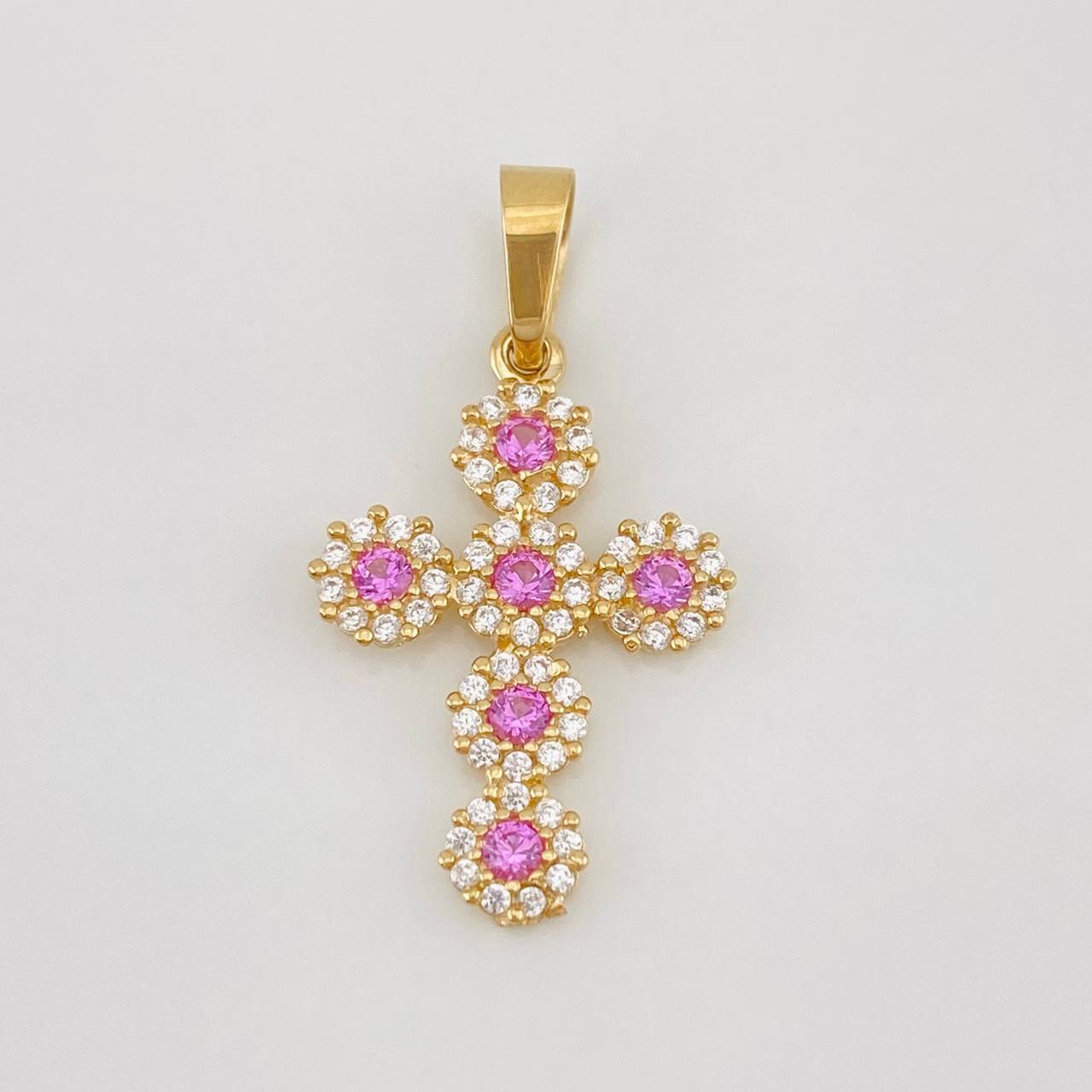 Dije Cruz Tupida 1.4g / 2.6cm Oro Amarillo 18K