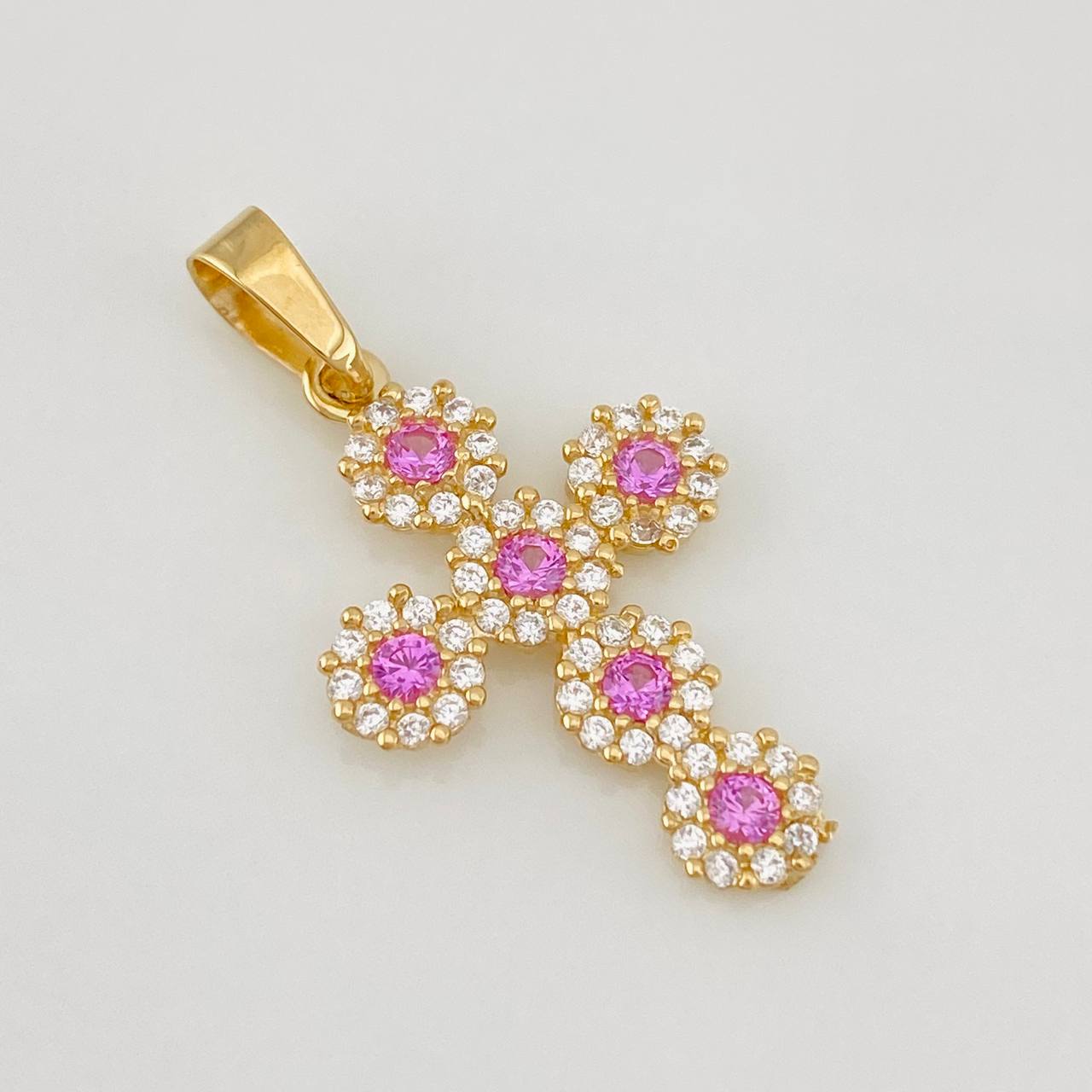 Dije Cruz Tupida 1.4g / 2.6cm Oro Amarillo 18K
