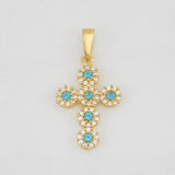 Dije Cruz Tupida 1.4g / 2.7cm Oro Amarillo 18K