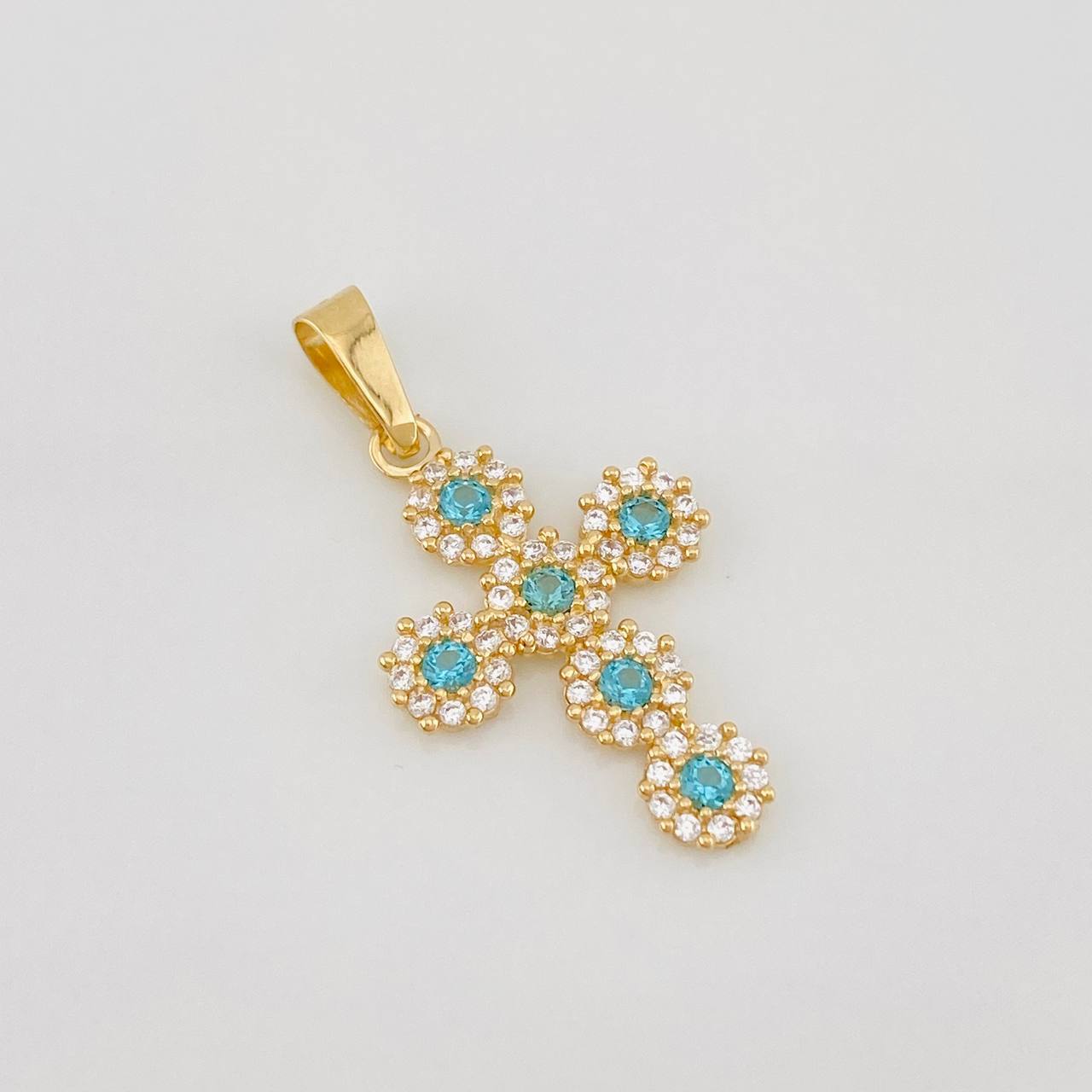 Dije Cruz Tupida 1.4g / 2.7cm Oro Amarillo 18K