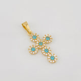 Dije Cruz Tupida 1.4g / 2.7cm Oro Amarillo 18K