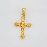 Dije Cruz Trébol 1.25g / 2.4cm Oro Amarillo 18K