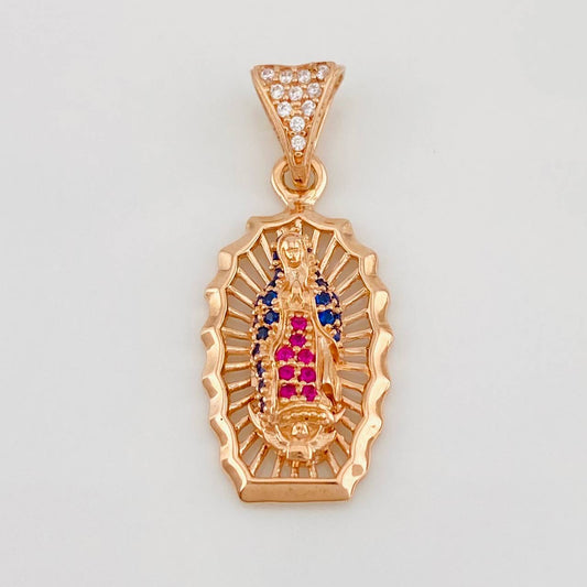 Dije Virgen de Guadalupe 2.85g / 3cm Oro Rosa 18K