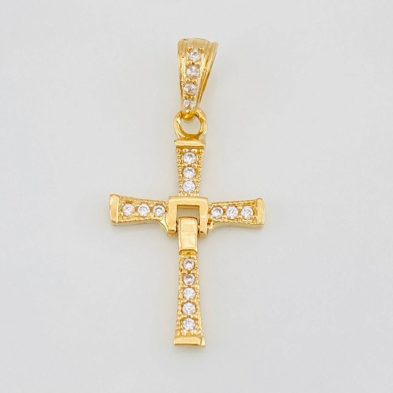 Dije Cruz Articulada 1.05g / 2.5cm Oro Amarillo 18K