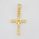 Dije Cruz Articulada 1.05g / 2.4cm Oro Amarillo 18K