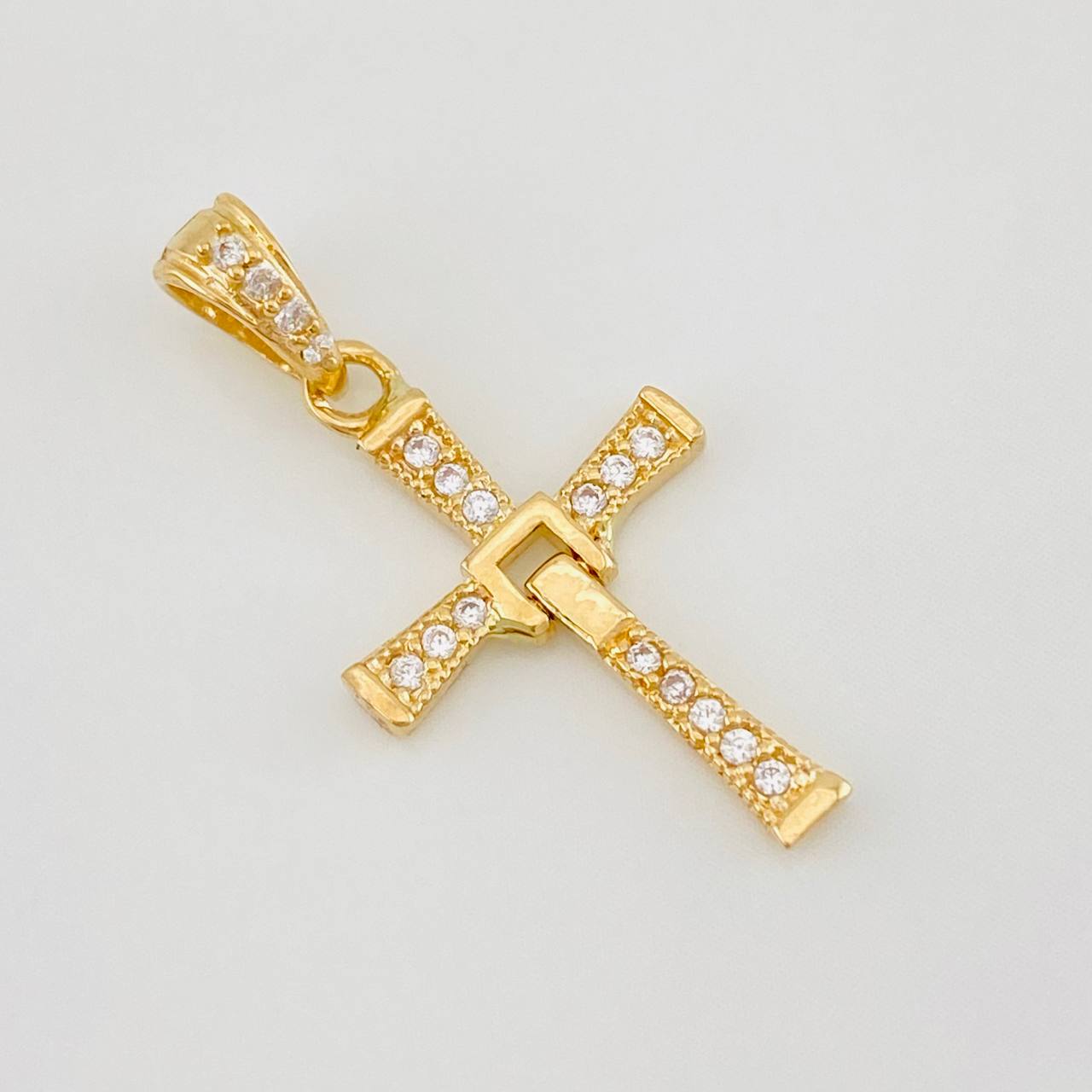 Dije Cruz Articulada 1.05g / 2.4cm Oro Amarillo 18K