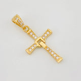 Dije Cruz Articulada 1.05g / 2.4cm Oro Amarillo 18K