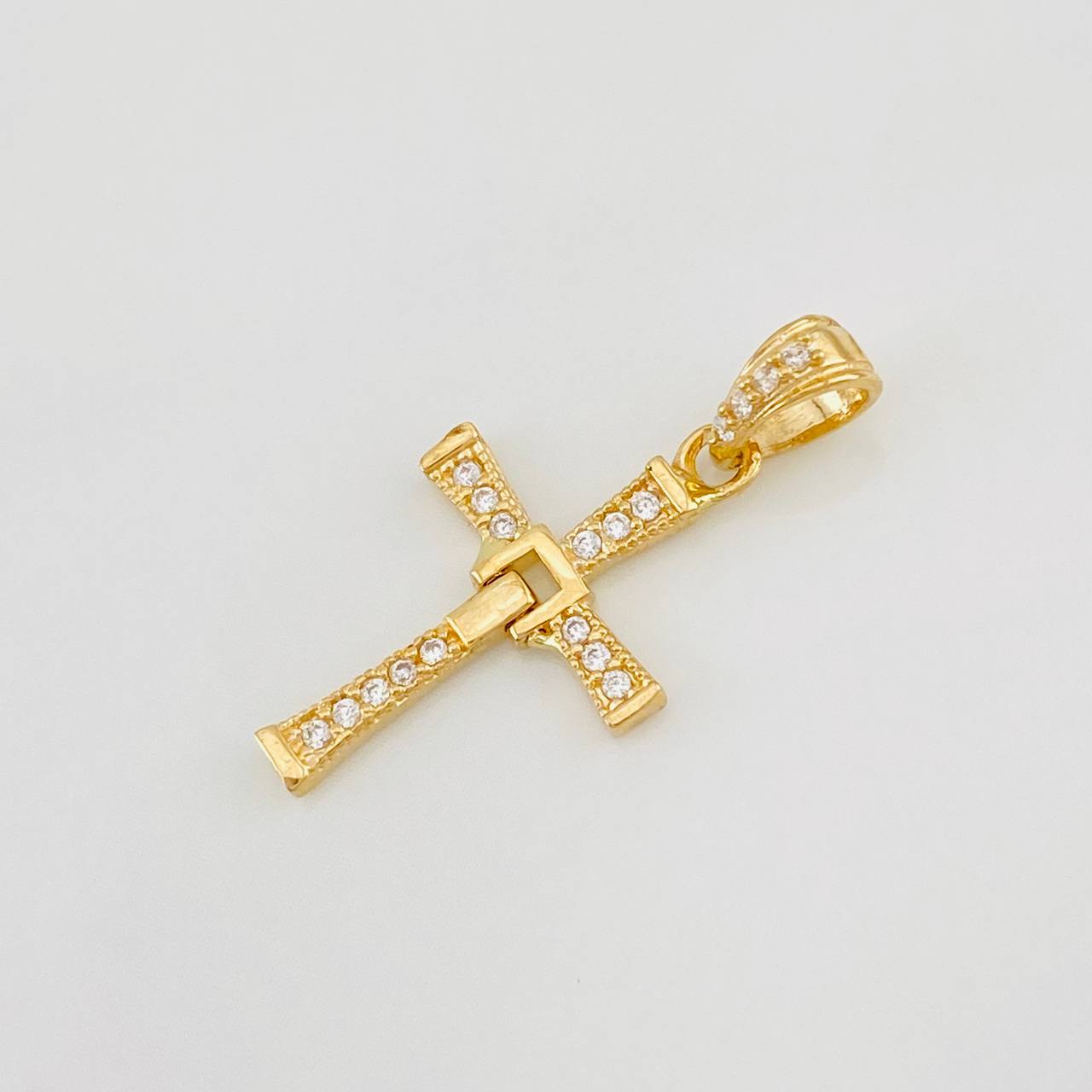 Dije Cruz Articulada 1.05g / 2.4cm Oro Amarillo 18K