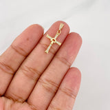 Dije Cruz Articulada 1.05g / 2.5cm Oro Amarillo 18K