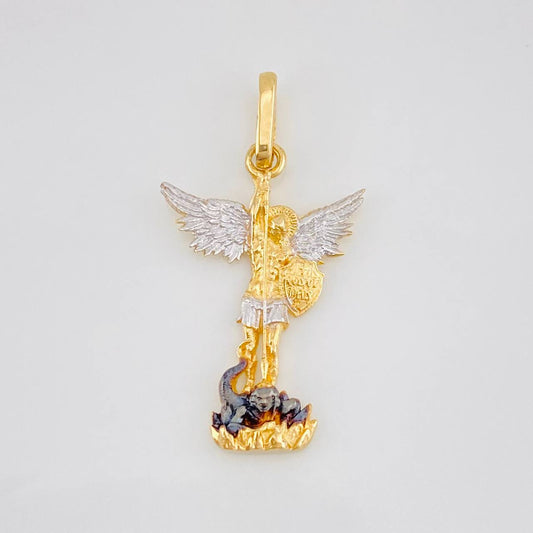 Dije San Miguel Arcangel 1.7g / 2.07cm Tres Oros 18K