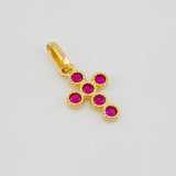 Dije Cruz Tupida 0.85g / 1.9cm Oro Amarillo 18K