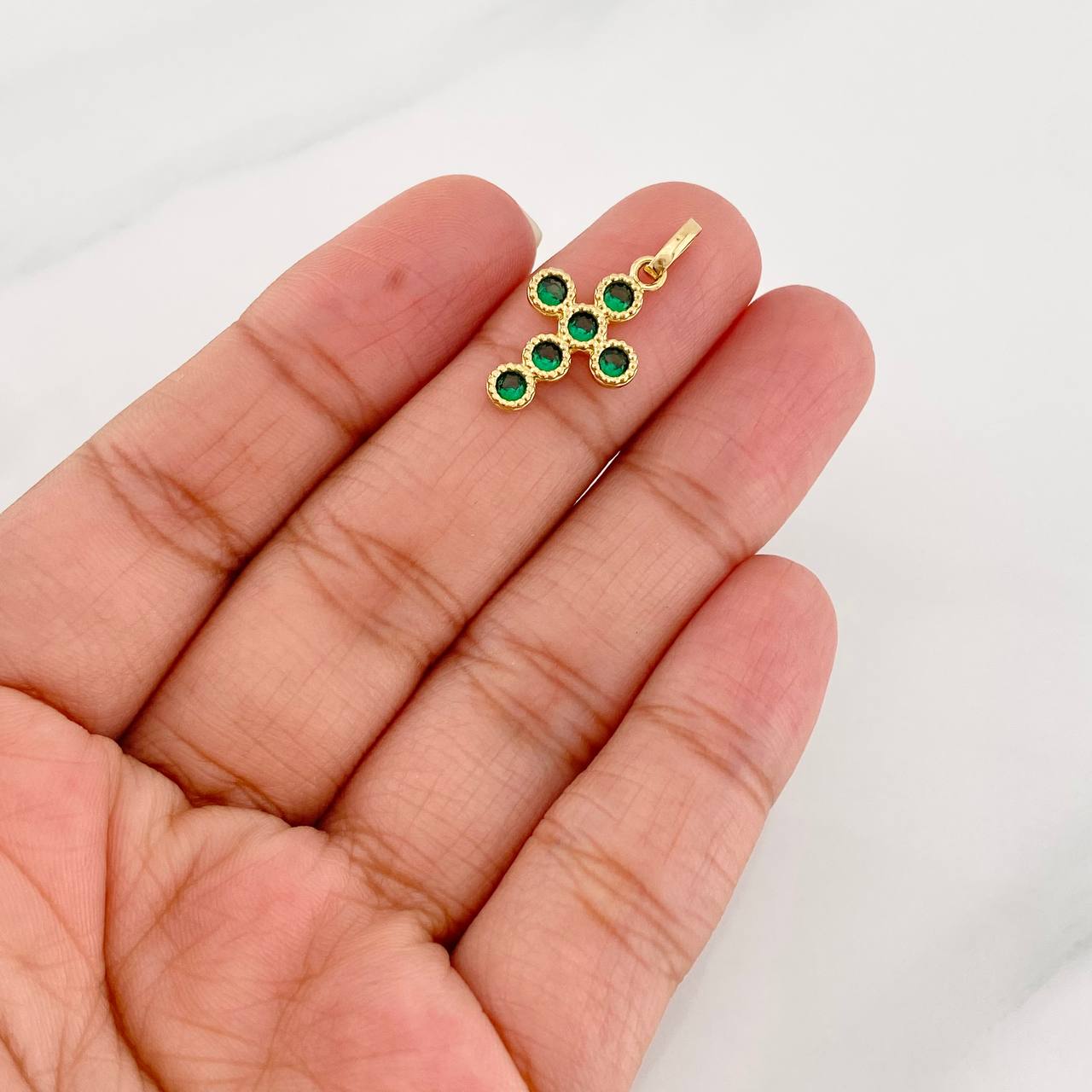 Dije Cruz Tupida 1.65g / 2.3cm Oro Amarillo 18K