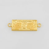 Herraje One Dólar 0.7g / 2.4cm Oro Amarillo 18K