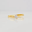 Anillo Solitario 1.3g / T7 1/2 Oro Amarillo 18K