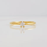 Anillo Solitario 1.25g / T4 1/2 Oro Amarillo 18K