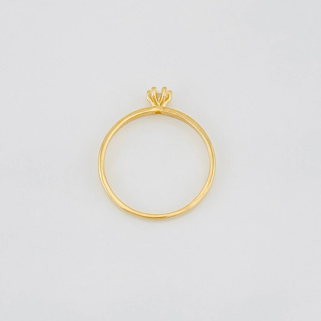 Anillo Solitario 1.45g / T7 3/4 Oro Amarillo 18K