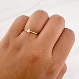 Anillo Solitario 1.25g / T4 1/2 Oro Amarillo 18K