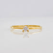 Anillo Solitario 1g / T7 Oro Amarillo 18K