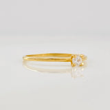 Anillo Solitario 1.1g / T8 Oro Amarillo 18K