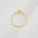 Anillo Solitario 1.05g / T7 1/4 Oro Amarillo 18K