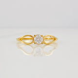 Anillo Solitario Gota 1.25g / T5 3/4 Oro Amarillo 18K