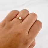 Anillo Solitario Gota 1.25g / T5 3/4 Oro Amarillo 18K