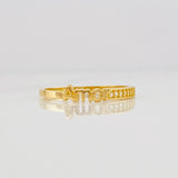 Anillo Carril Amor 1.35g / T6 Oro Amarillo 18K