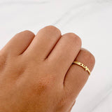 Anillo Carril Amor 1.4g / T6 3/4 Oro Amarillo 18K