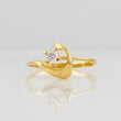Anillo Solitario Ola 1.4g / T6 1/4 Oro Amarillo 18K