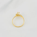 Anillo Solitario Hola 1.35g / T6 Oro Amarillo 18K