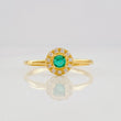 Anillo Halo Circulo 1.35g / T6 Oro Amarillo 18K