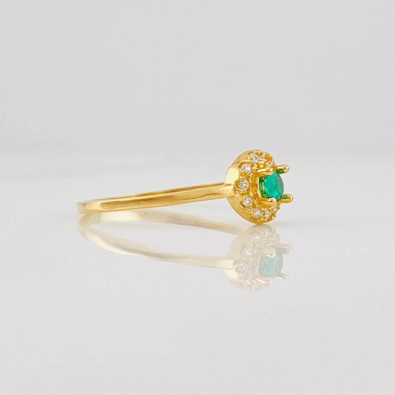 Anillo Halo 1.4g / T6 1/2 Oro Amarillo 18K