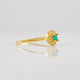 Anillo Halo 1.4g / T6 1/2 Oro Amarillo 18K